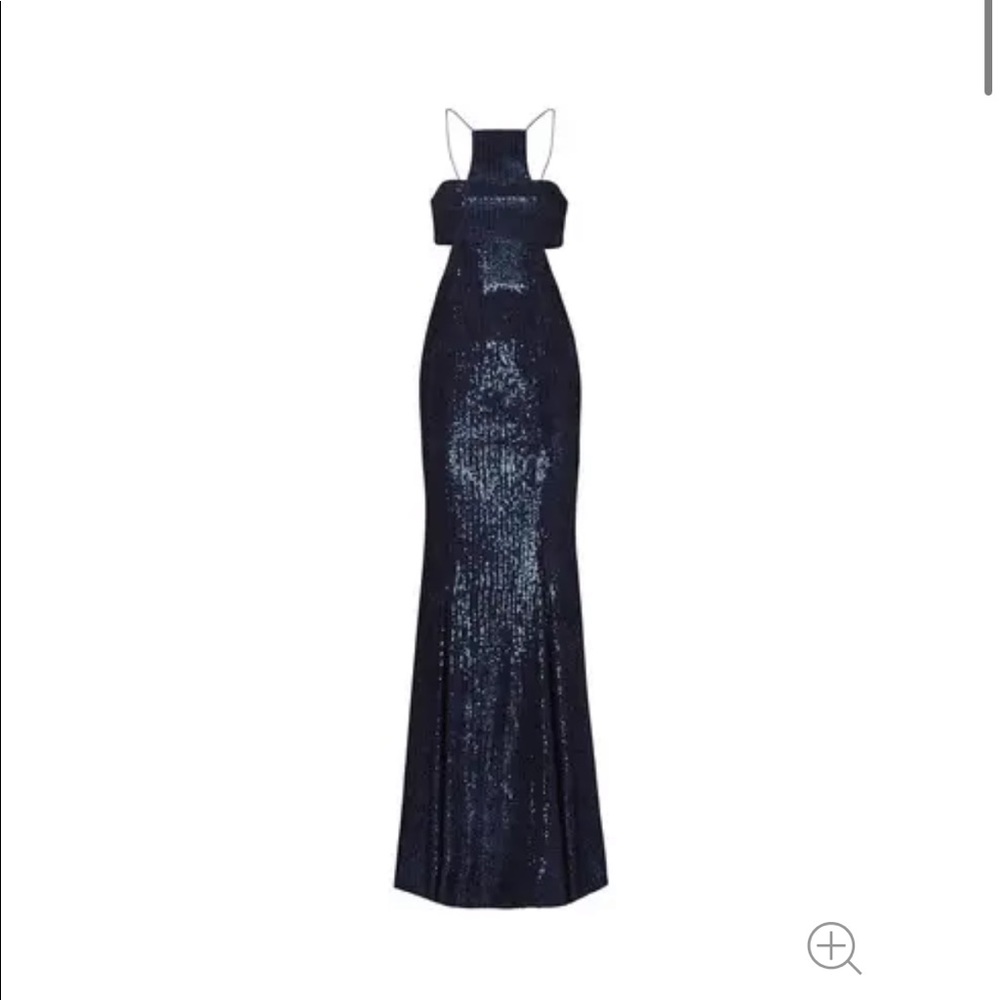 Jay Godfrey gown- beautiful cut out, subtle sequence dress